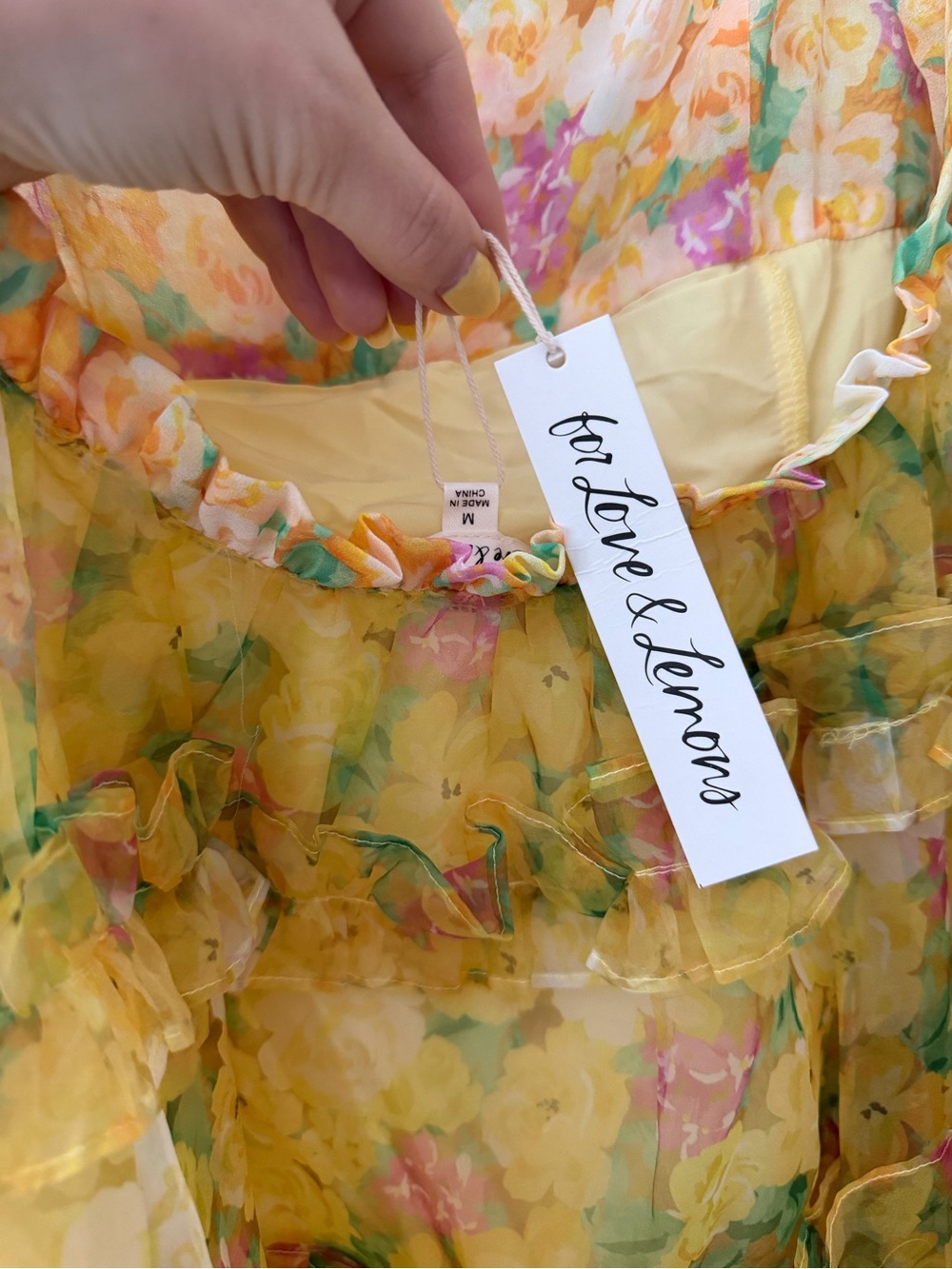 For Love And Lemons Yellow Dress - Picture 8 of 8